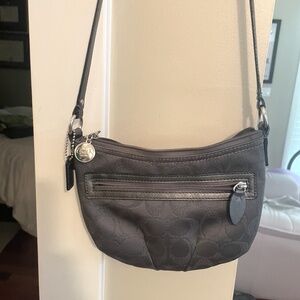 Dark Gray Coach crossbody